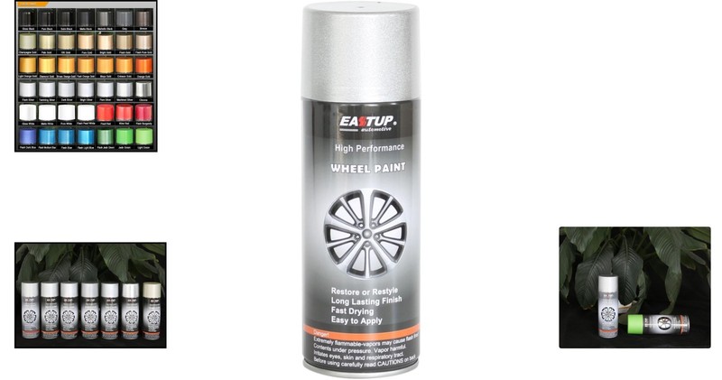 Flash Silver Metallic Wheel Spray Paint - Stunning Finish, 12.8 Fl Oz gallery