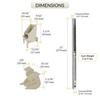 Brixwell Window Channel Balance 11" L, 6-9 lbs Sash, With Sash Guide,Aluminum gallery