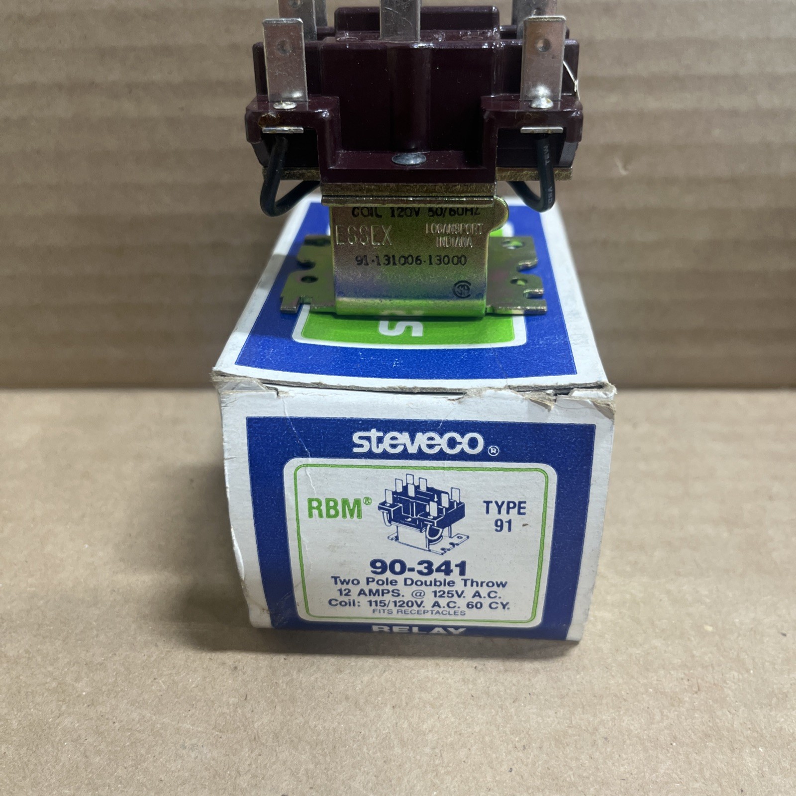White Rodgers 90-341 Type 91 Relay 2 Pole Double Throw 120VAC - NEW gallery