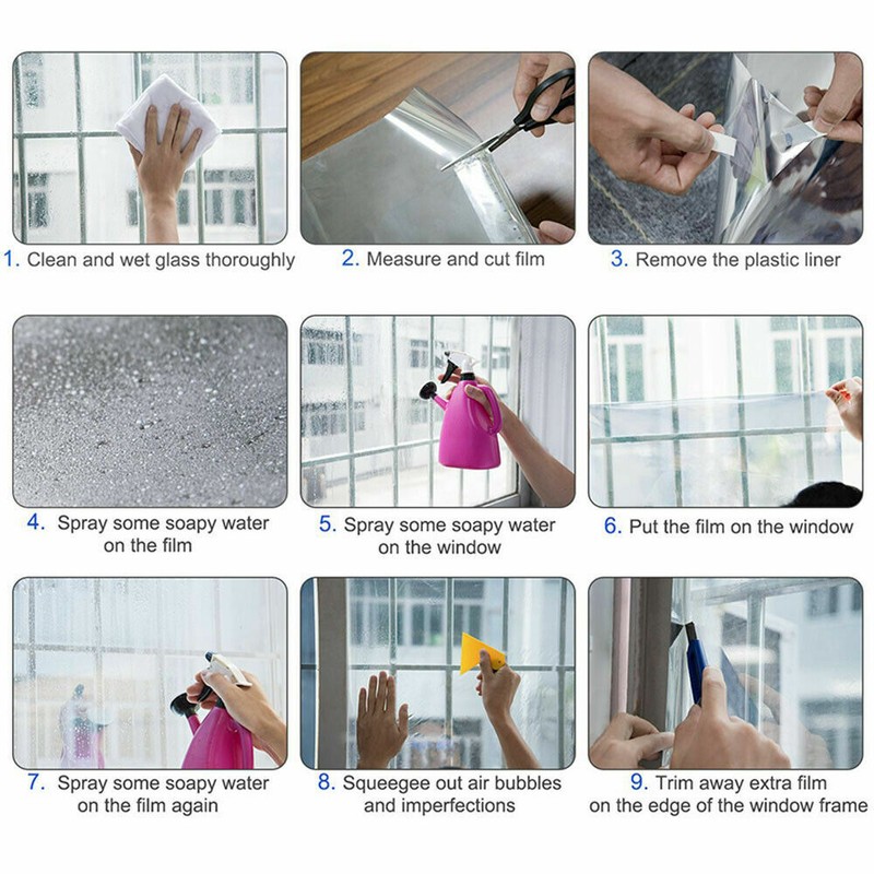 7pcs Pack MULTI COLOR TRANSPARENT WINDOW FILM STAINED GLASS SELF ADHESIVE VINYL gallery