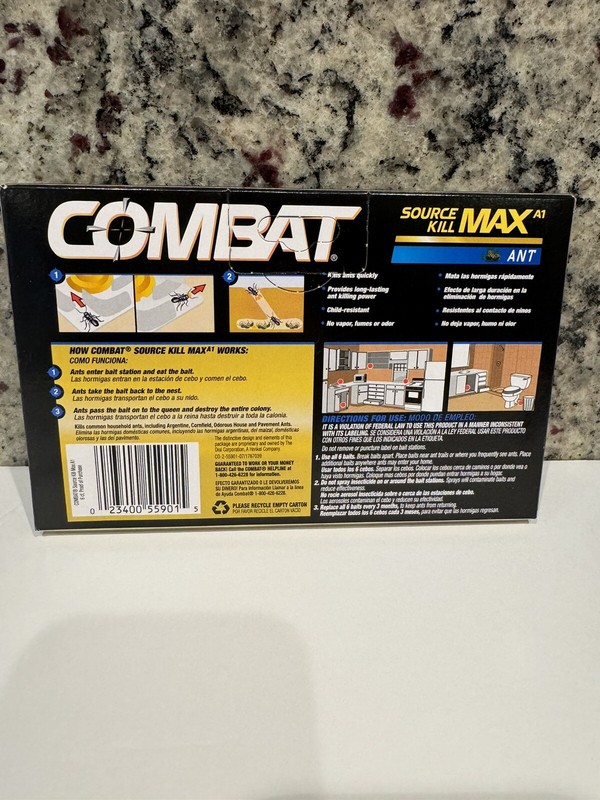 Combat Source Kill Max DIA55901 Bait Stations ANT (6 Bait Stations) gallery