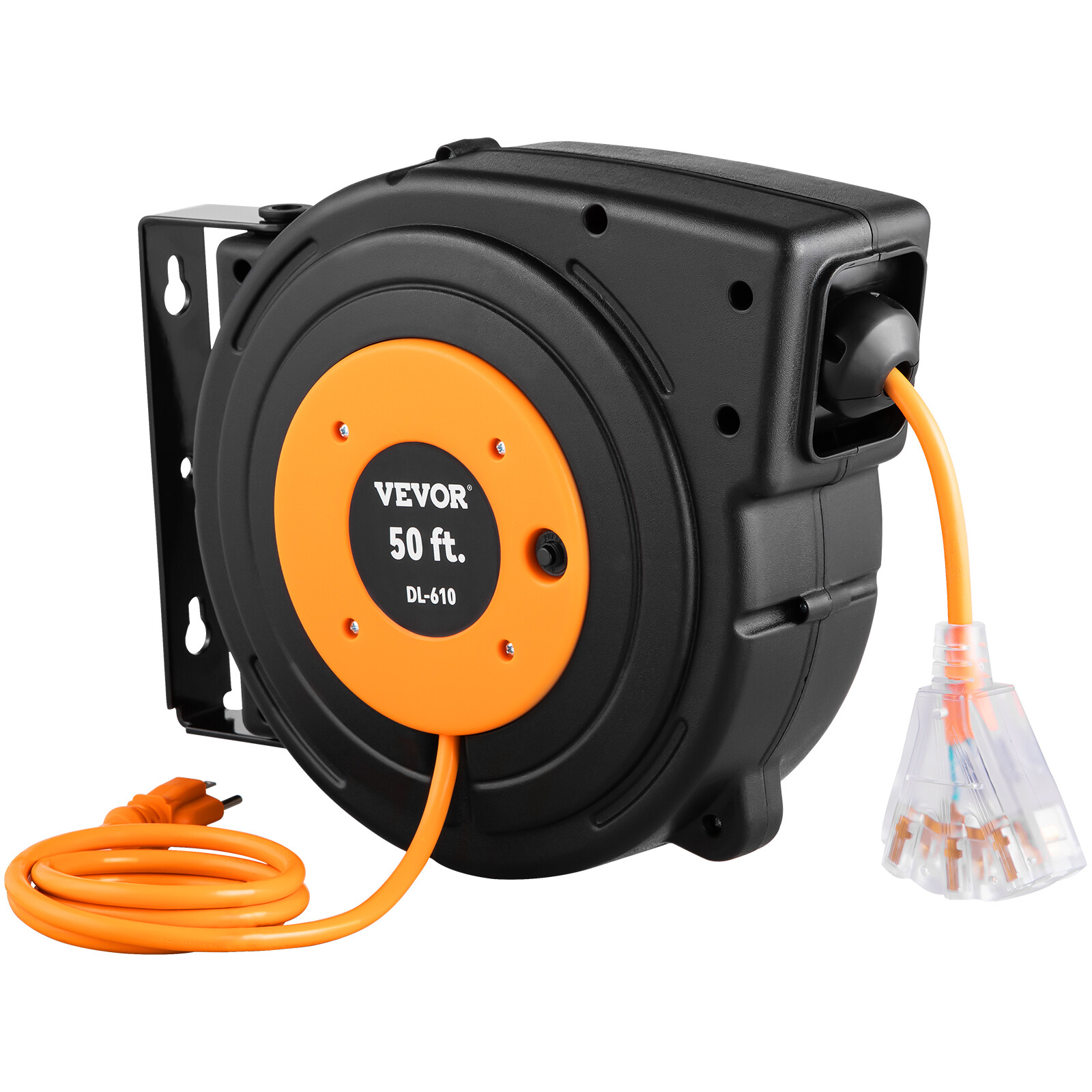 Retractable Extension Cord Reel Power Cord Reel 50FT 14AWG/3C SJTOW gallery