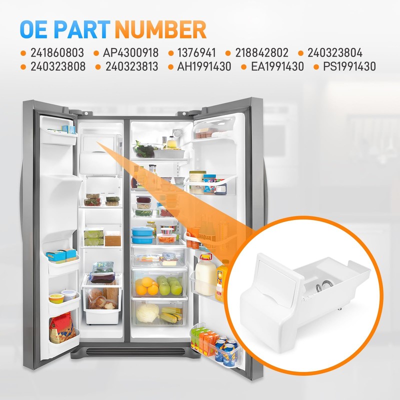 241860803 Refrigerator Ice Bucket Assembly Compatible with Frigidaire gallery