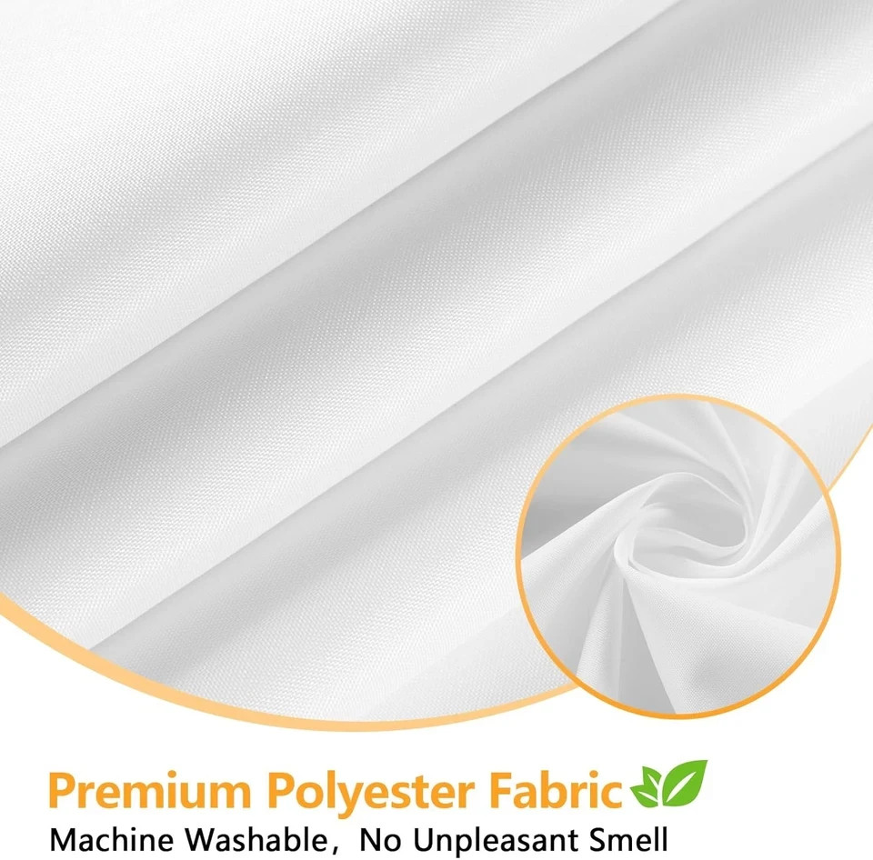 74 Inch Long Cloth Shower Curtain Liner with 3 Weighted Magnets, 72'' X 74'' Wat gallery