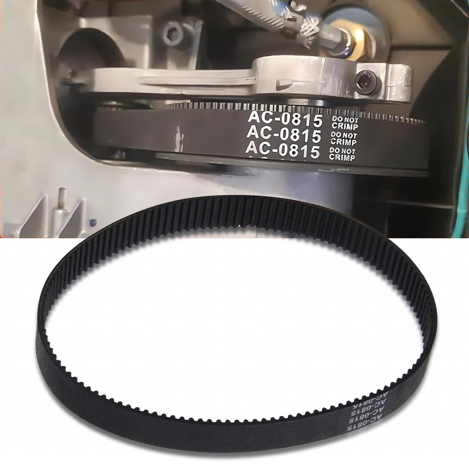 AC-0815 Air Compressor Timing Belt for Oil 15 inches x 0.625 inches, Black gallery