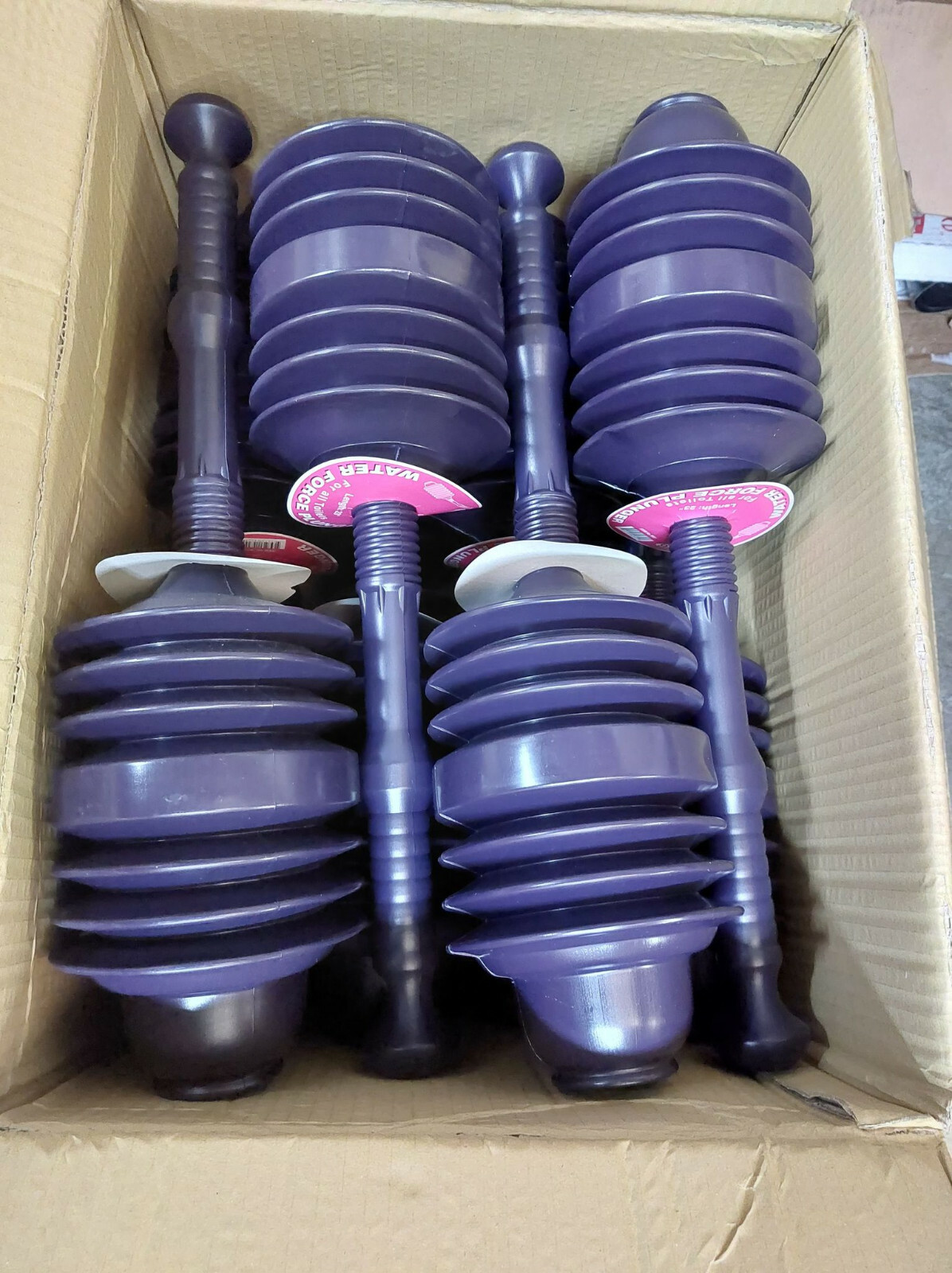 (12 Pack) AquaPlumb 1472 Not Applicable Water Force Plunger For all Toilets, 23" gallery
