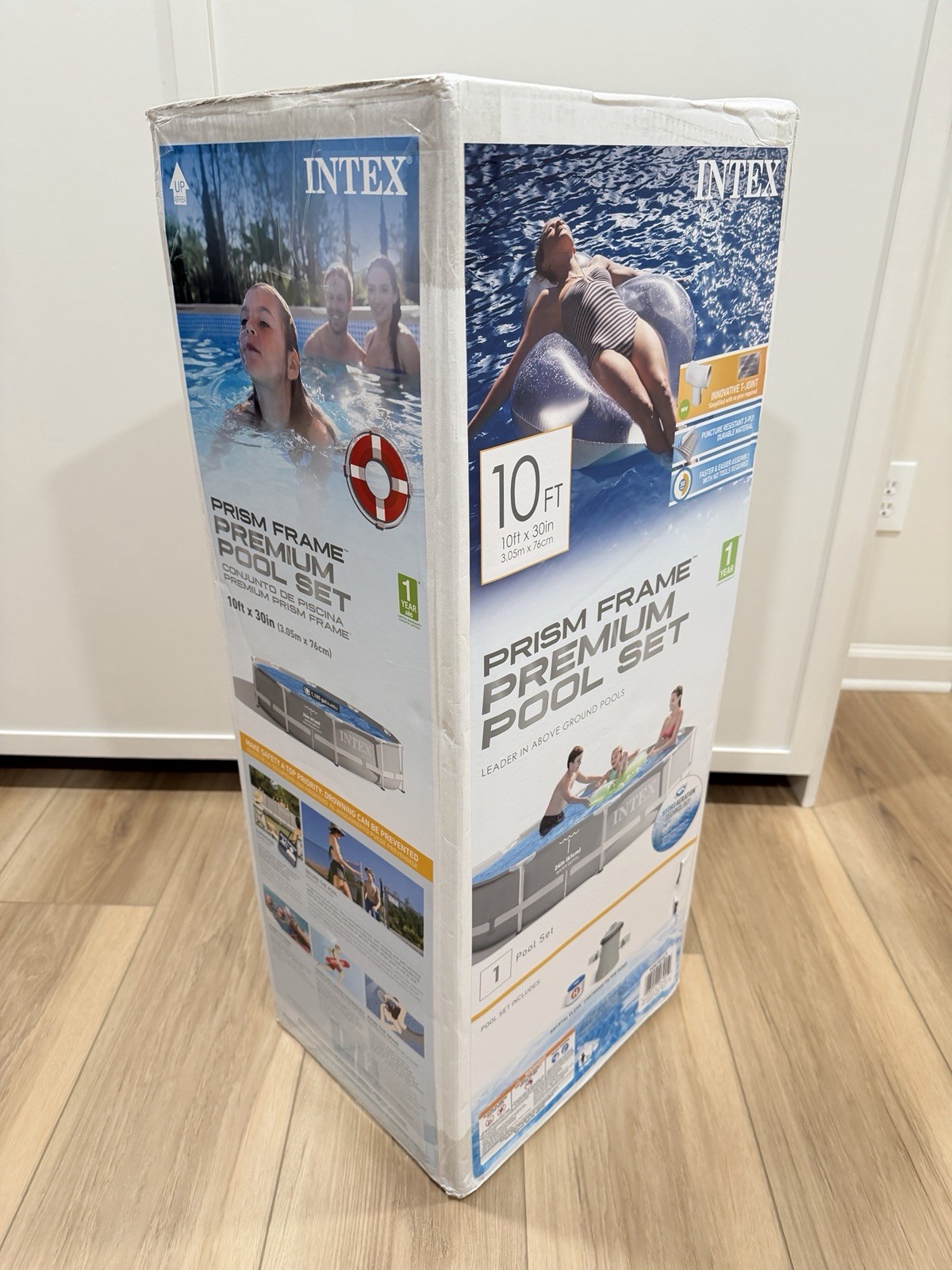 Intex 26701EH 10ft x 30in Prism Frame Above Ground Swimming Pool with Pump - New gallery