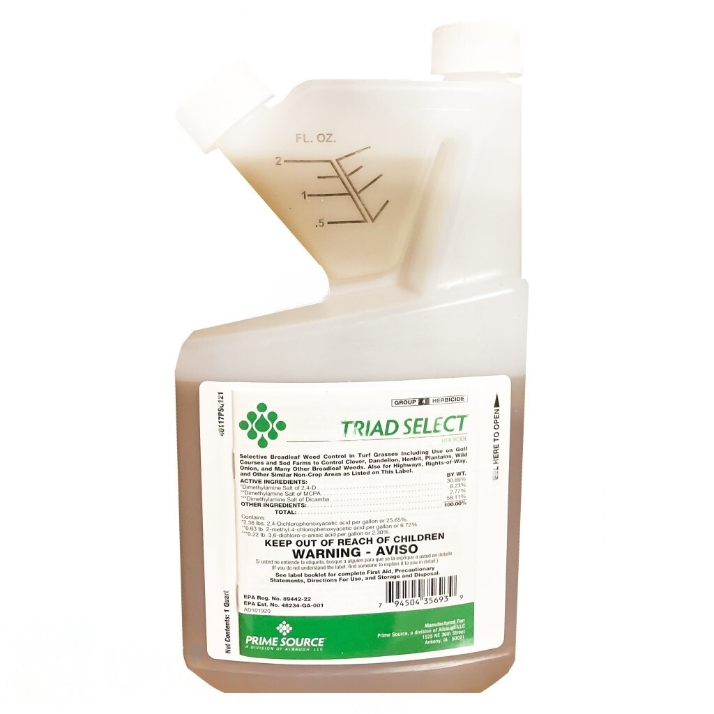 Prime Source Triad Select Herbicide Broadleaf Weeds & Weed Grasses 32 oz gallery