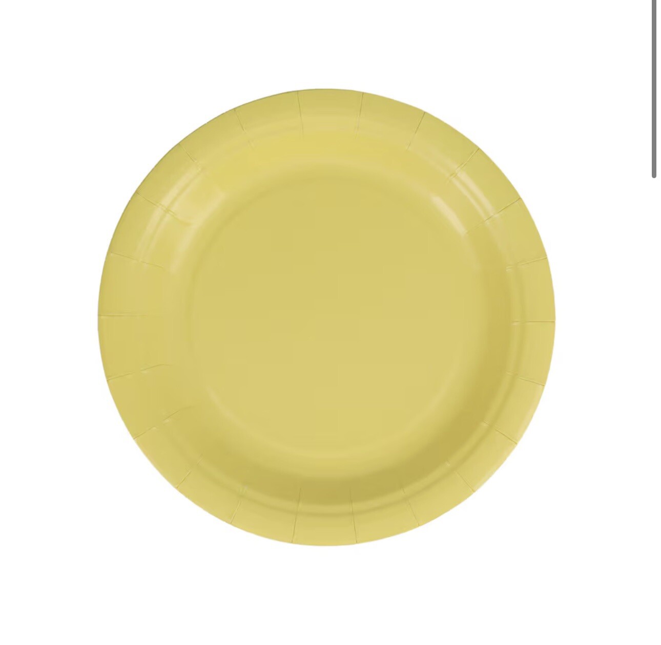 Yellow 7 Inch Paper Plates 30 Pack Yellow Tableware Party Supplies (Pack of 2) gallery