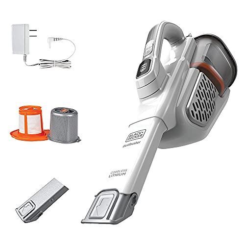 BLACK+DECKER Dustbuster Handheld Vacuum, Cordless, AdvancedClean+, White (HHVK32 gallery