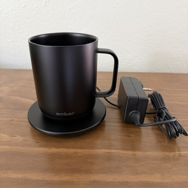 Ember Temperature Smart Mug - 10 oz Black App Controlled Heated Cup w Charger gallery