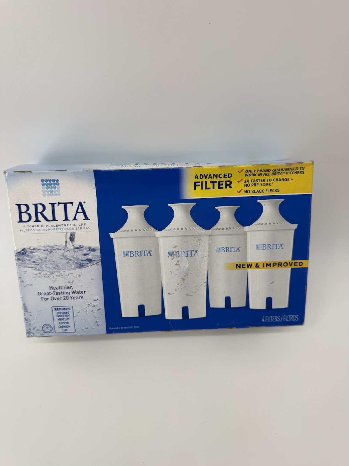 Brita Water Pitcher Filters 4 Pack Genuine OEM Standard - New Sealed gallery