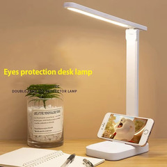 Dimmable LED Desk Light Touch Sensor Table Bedside Reading Lamp USB Rechargeable
