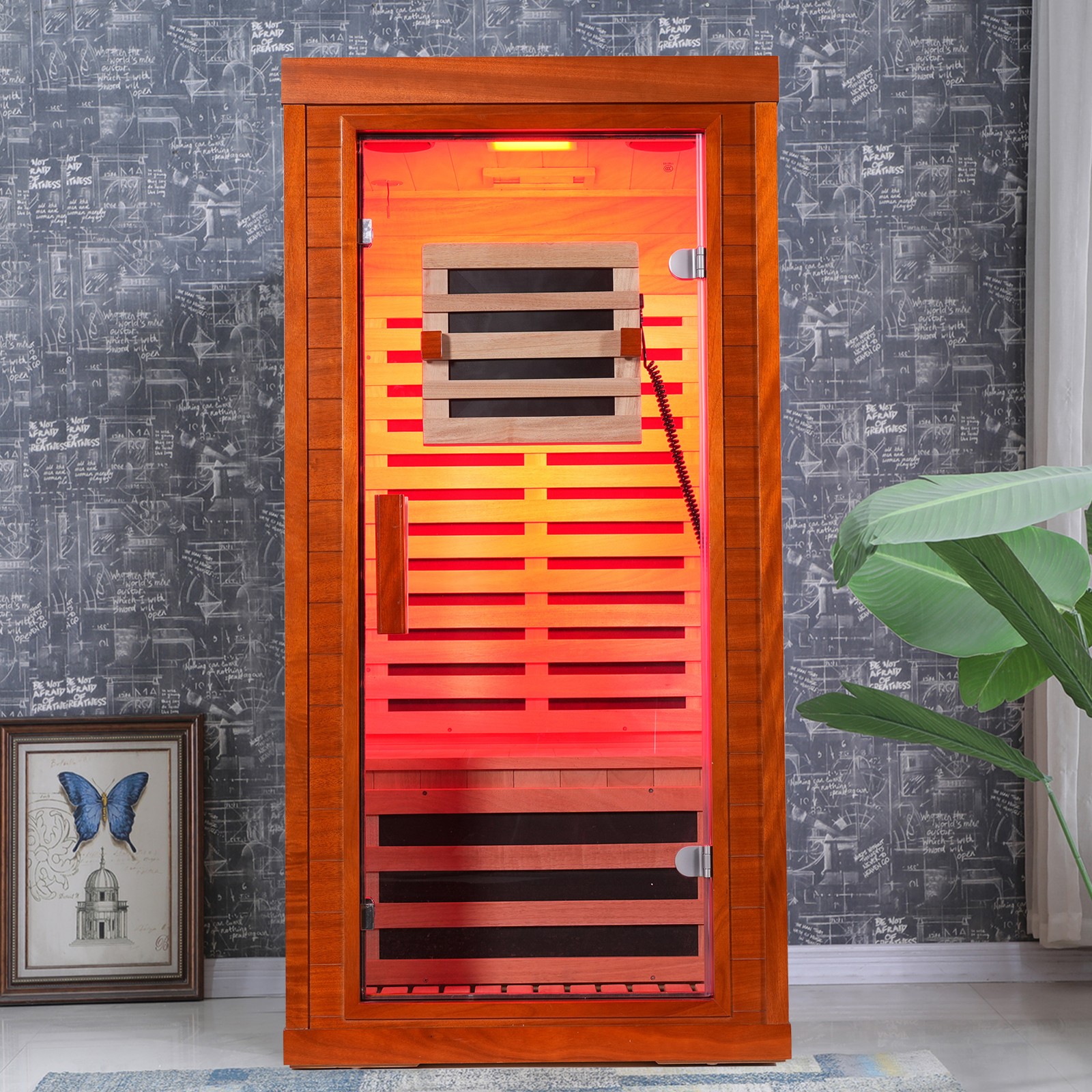 Infrared sauna with red light therapy for 1 person gallery