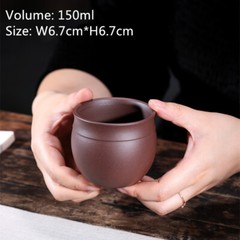 Made yixing zisha tea cup marked master cup original ore dahongpao clay cup new