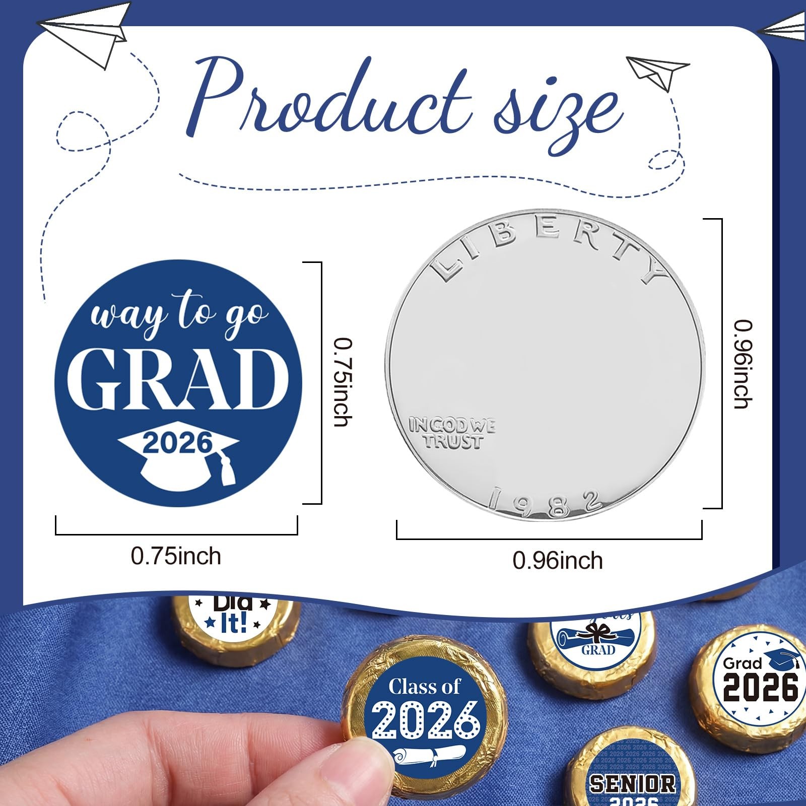 504 Pieces 2026 Graduation Stickers Congrats Grad Senior Class of 2026 Party ... gallery