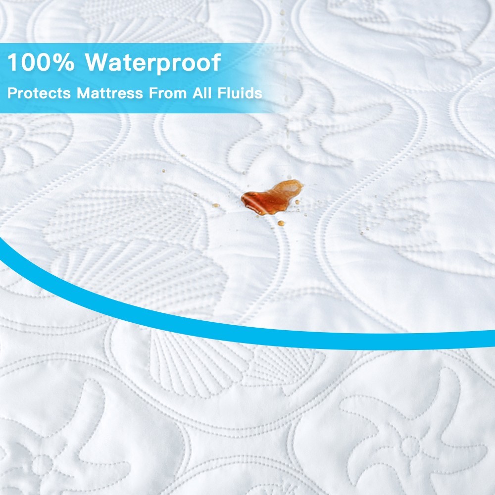 18" Deep Pocket Quilted Waterproof Mattress Protector Fitted Sheet Bed Cover gallery
