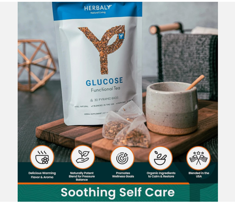 Glucose Functional Tea - Vitality & Wellness - Gymnema Sylvestre, Ceylon Cinnamo gallery
