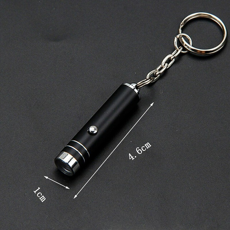2X Mini UV LED Blacklight Light Flashlight Keychain Cash Inspection Lamp Torch gallery
