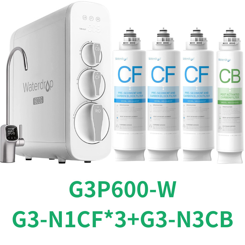 Waterdrop G3P600 Reverse Osmosis System,Tankless,600 GPD -Certified Refurbished gallery
