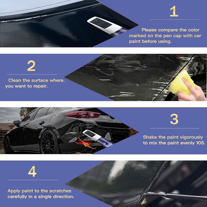 Polymetal Gray Metallic(47C) Touch up Paint Compatible with Mazda, Premium Car S gallery