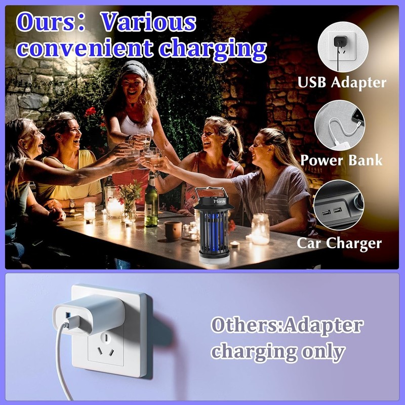 4200V Electronic Bug Zapper Mosquito Zapper for Outdoor and Indoor Portable gallery
