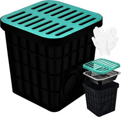 18×18 Large Catch Basin with Debris Basket – No Pre-Drilled Holes