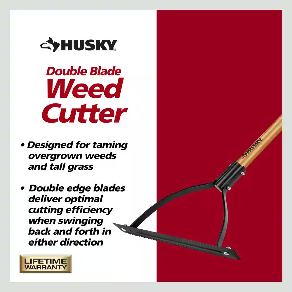 30 In. Double Blade Weeder Cutter, Strong hardwood handle gallery