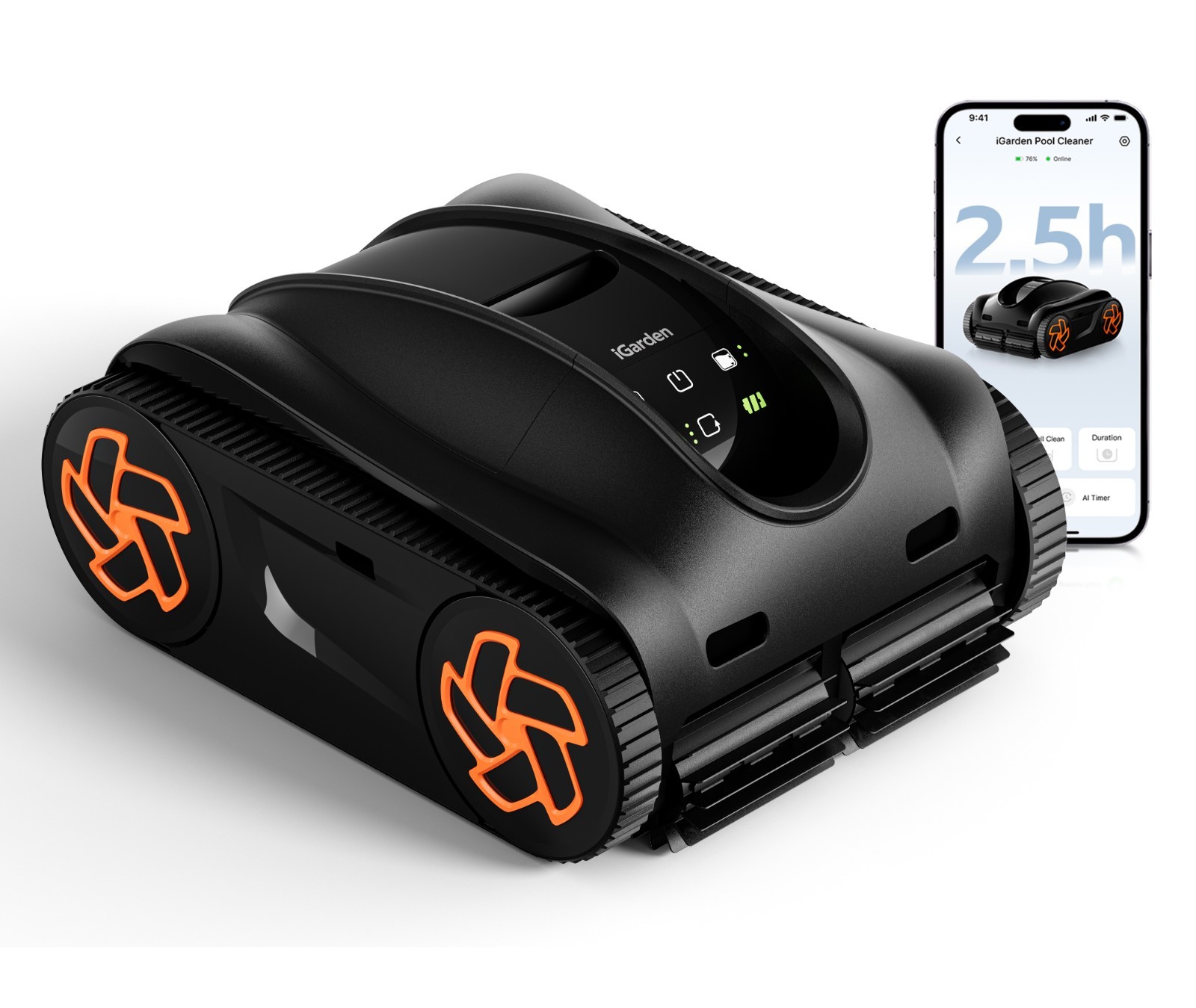 iGarden Pool Cleaner K25 150Min Cordless Robotic Pool Vacuum for Inground Pool gallery