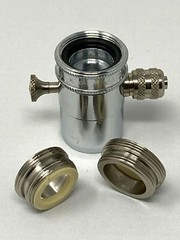 Faucet Adapter Diverter Valve, chrome 1/4″, compression, made in USA, 2 adapters