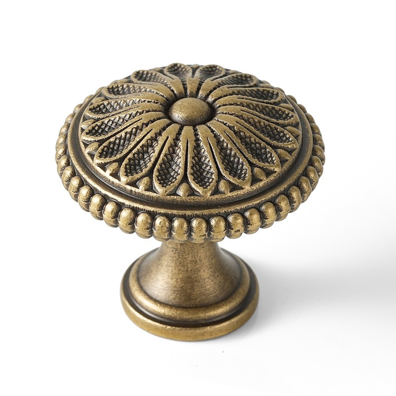 Solid Brass Cabinet Handle ø28/32mm Drawer Knob 3.8"/5"/6.3" CC Cabinet Pull gallery