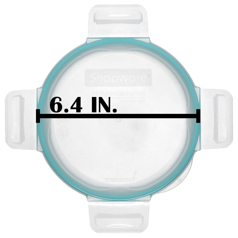 Snapware 7201R 4-Cup Clear Total Solutions Lid with Teal Gasket gallery