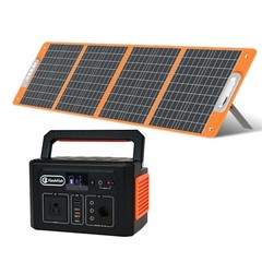 Flashfish Portable Power Station with Solar Panel, 400W Power Generator w/ Panel