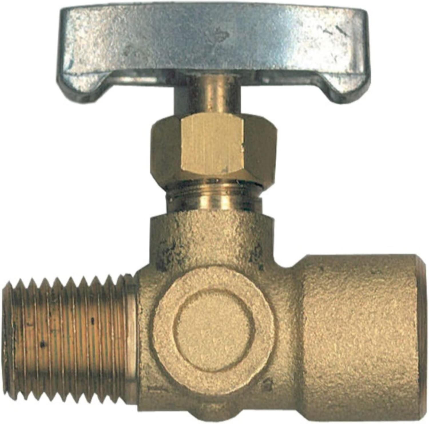 New Bayou Classic NV108P Brass Control Valve 1/8" MNPT x 1/4" FNPT LP Propane gallery