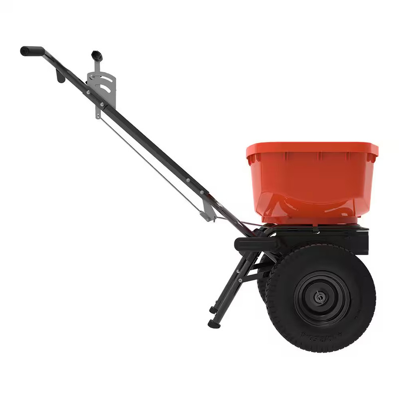 85 Lbs. Capacity Hopper Professional Push Broadcast Spreader for Grass Seed and gallery
