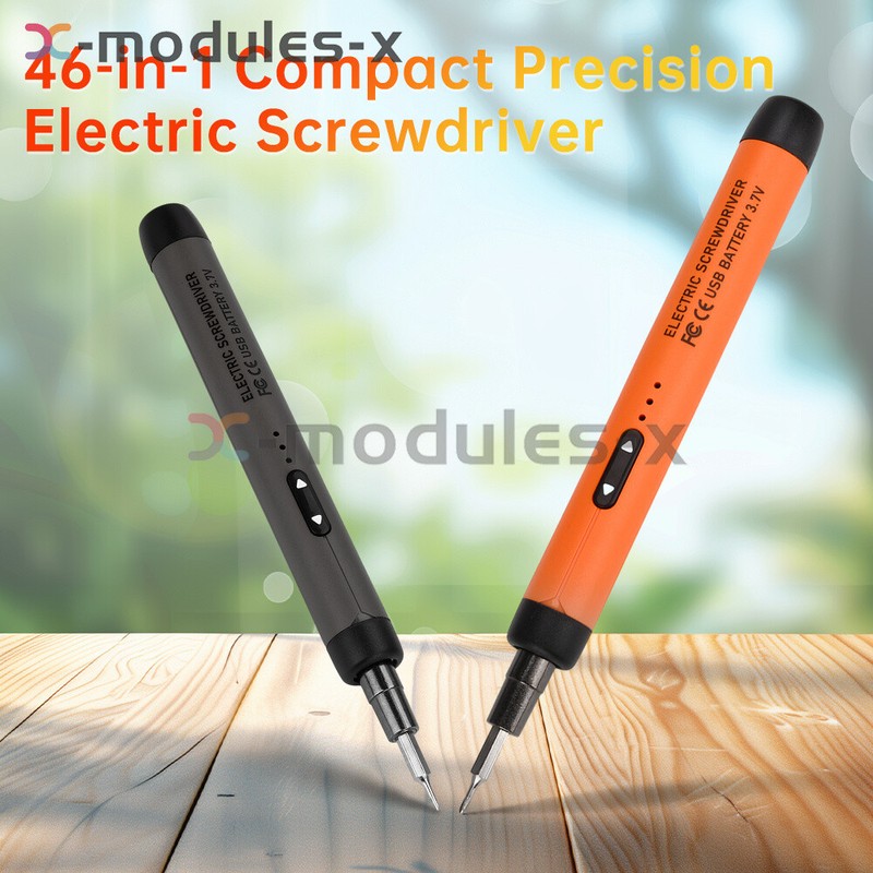 46in1 Mini Precision Electric Screwdriver Set Rechargeable Cordless Screwdriver gallery