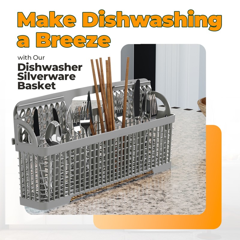 For 8531233 Silverware Basket Compatible with Whirlpool Kenmore Dishwasher gallery