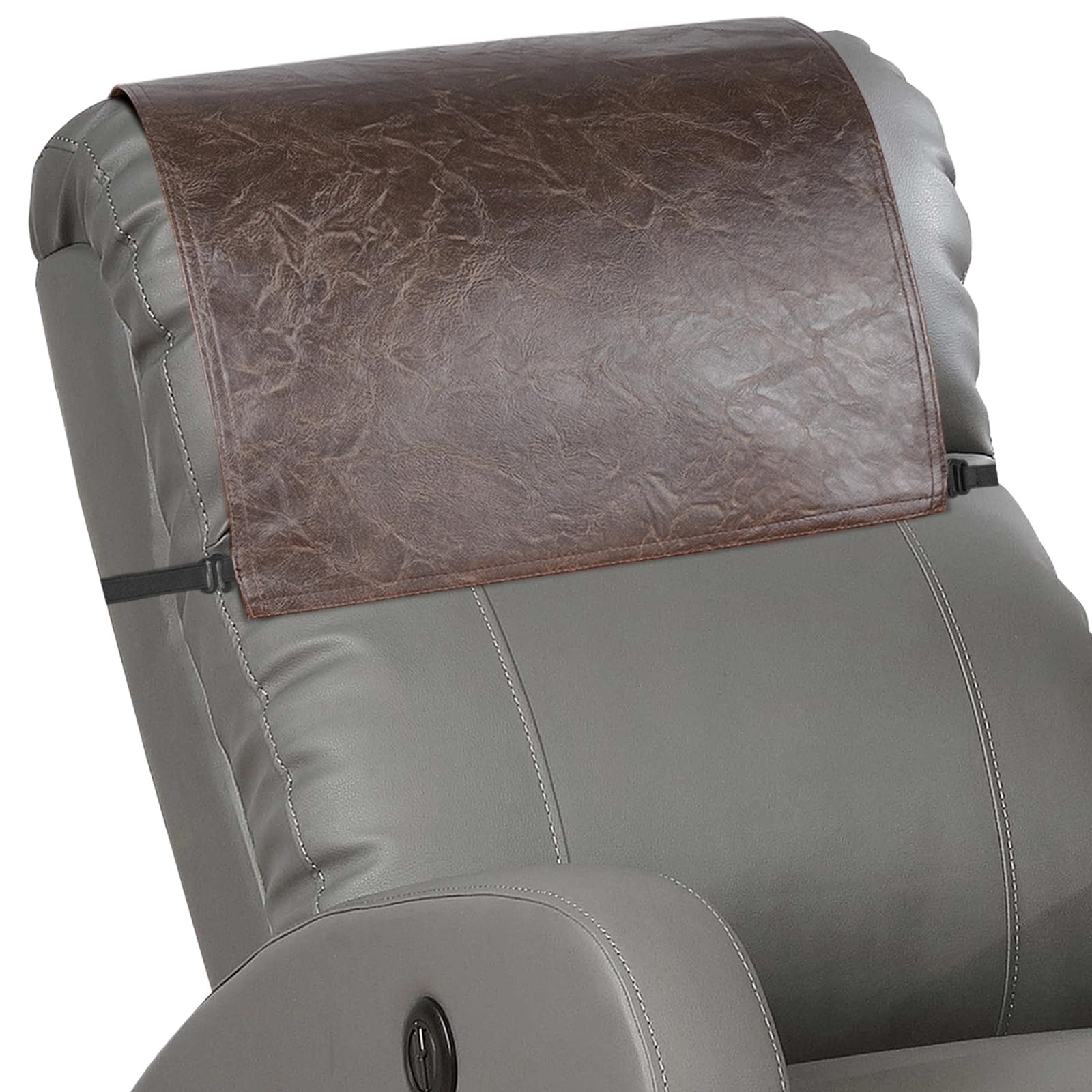 Recliner Headrest Protector,Non Slip Waterproof Headrest Cover,Leather Reclin... gallery