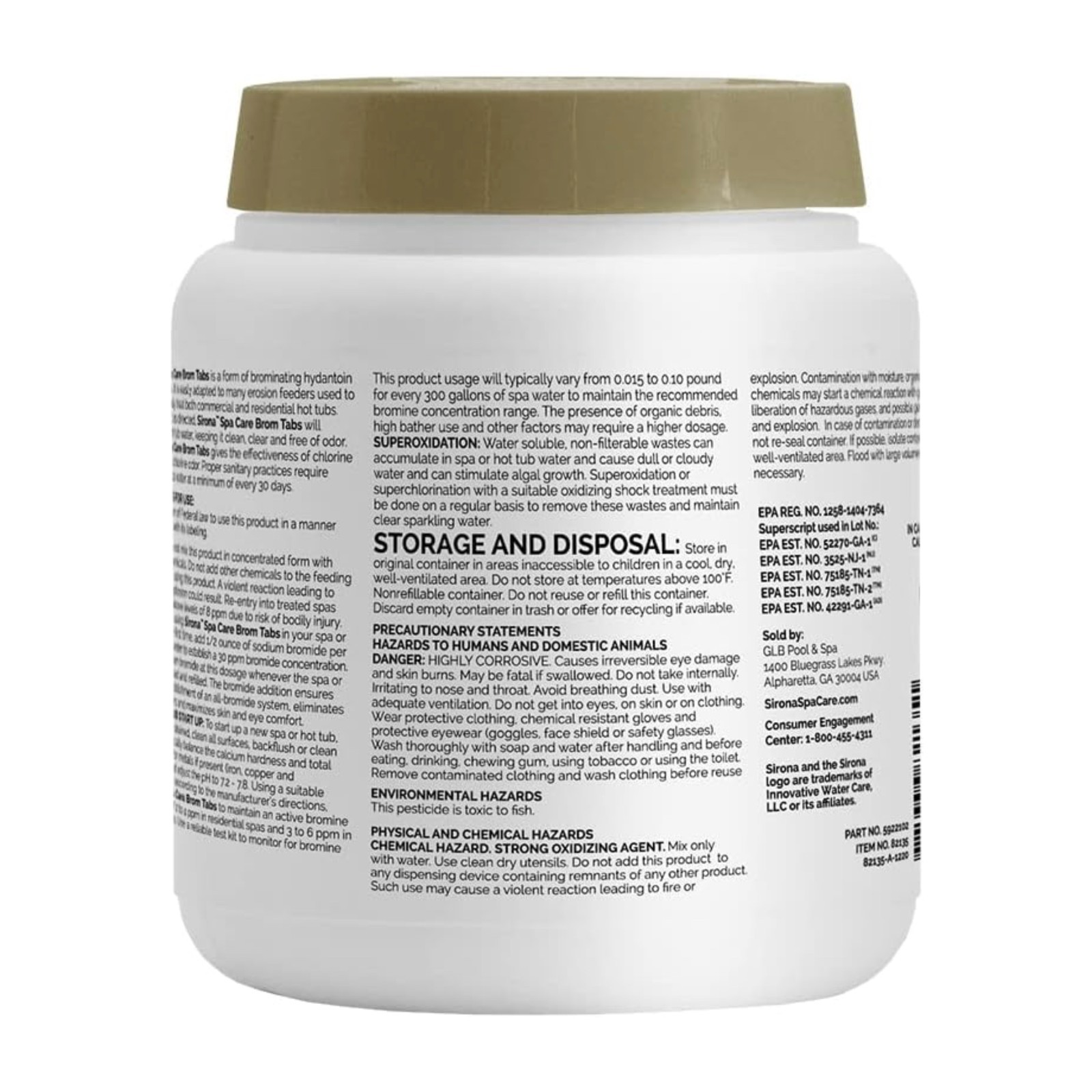 Sirona Spa Care Brom Tabs (2.2 lb) (2 Pack) gallery