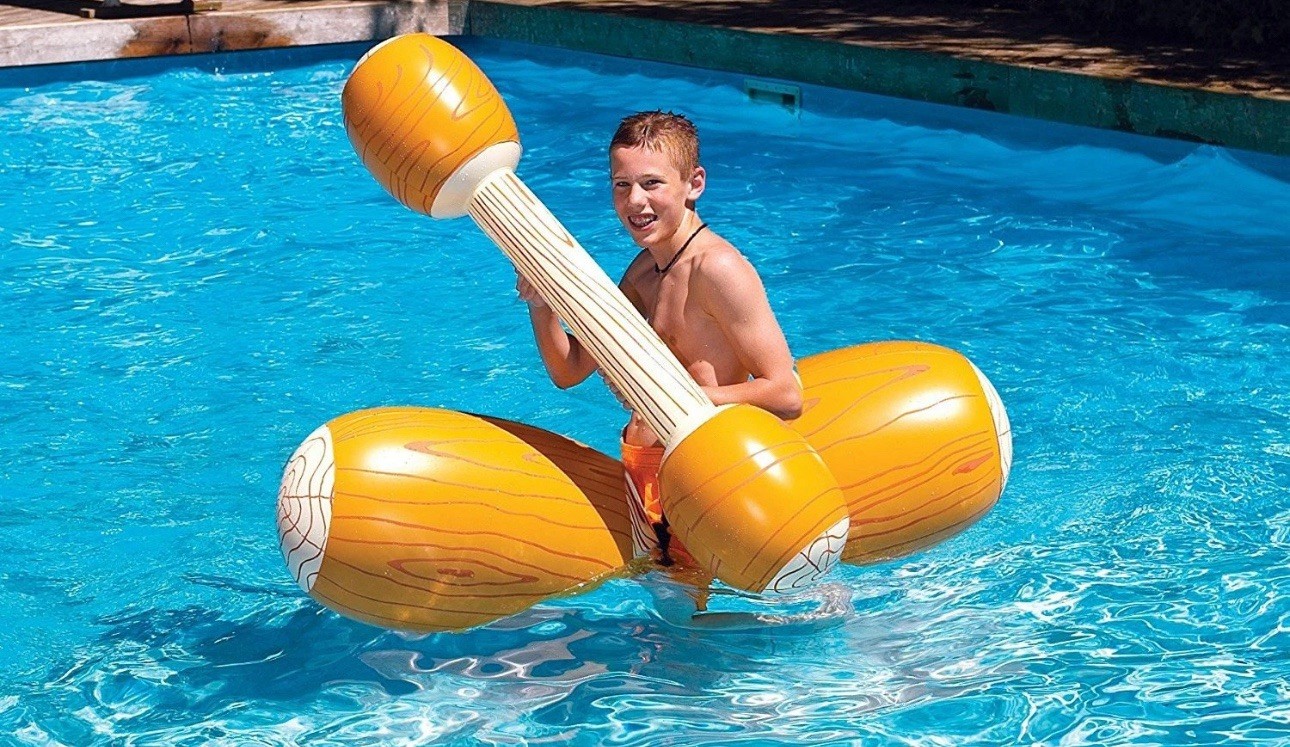 Inflatable Joust Set Water Battle Logs Boppers Durable Fun for All Ages NOB gallery