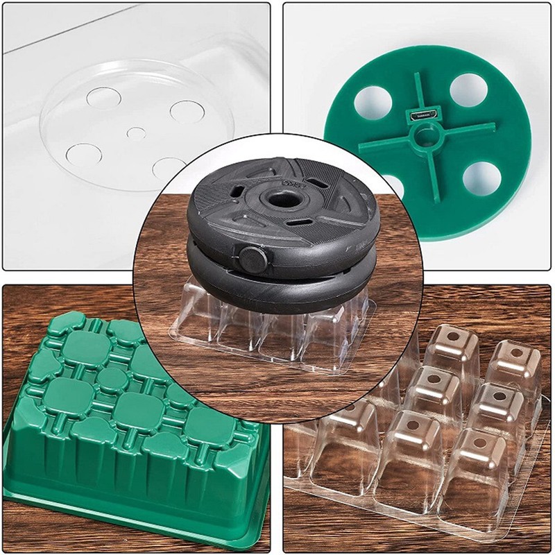 5Pack Seed Starter Trays with Grow Light Seed Starter Kit Seed Growing Starting gallery