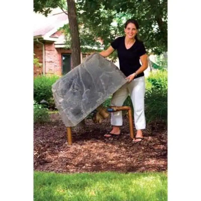 Well Pump Cover Decorative Plastic Realistic Natural Stone 39in X 21in X 21in gallery