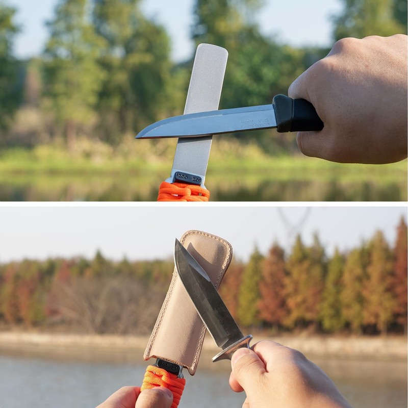 SHARPAL 181N DualGrit Diamond Sharpening Stone File Garden Tool Knife gallery