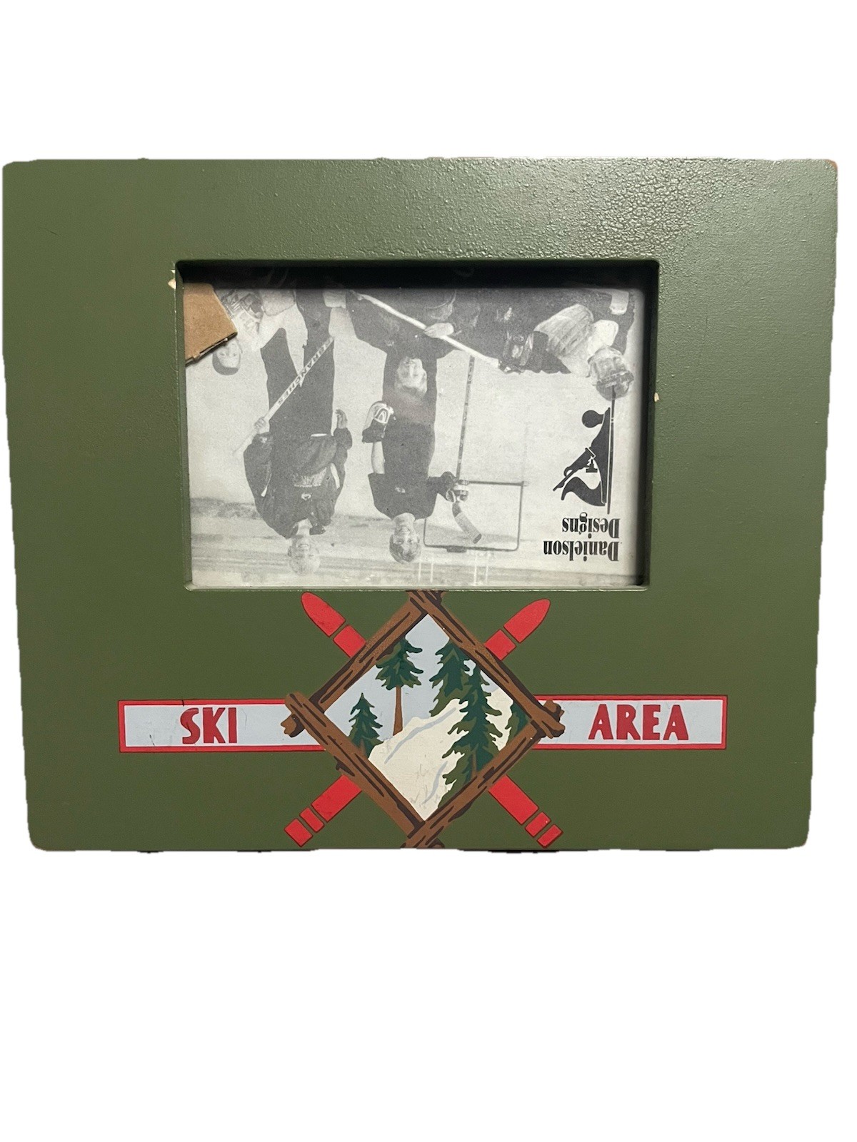 Danielson Designs Picture Frame Winter Ski Themed Nature Design Green Rustic gallery