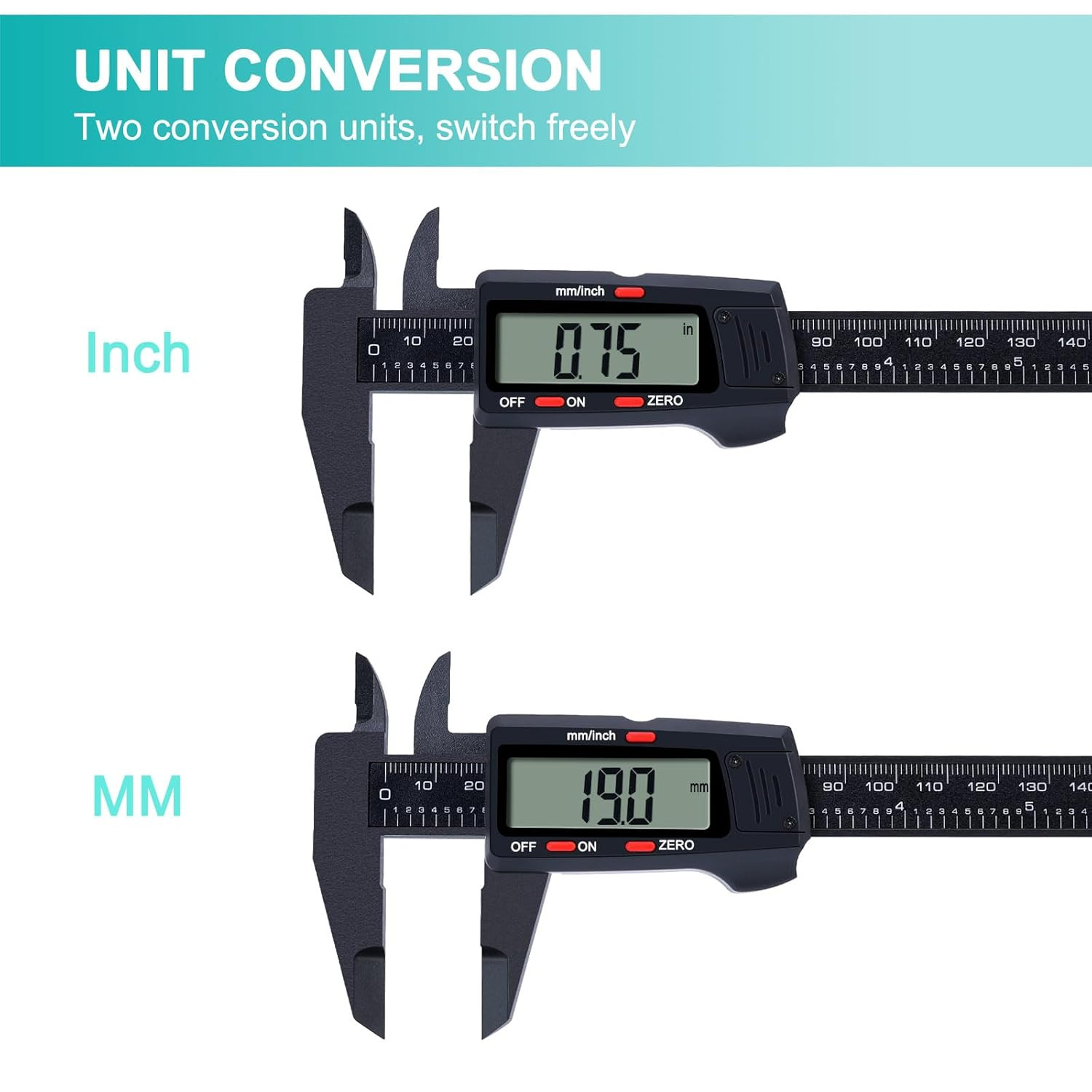 Kynup Digital Caliper, Caliper Measuring Tool with LCD Screen, Electronic Microm gallery