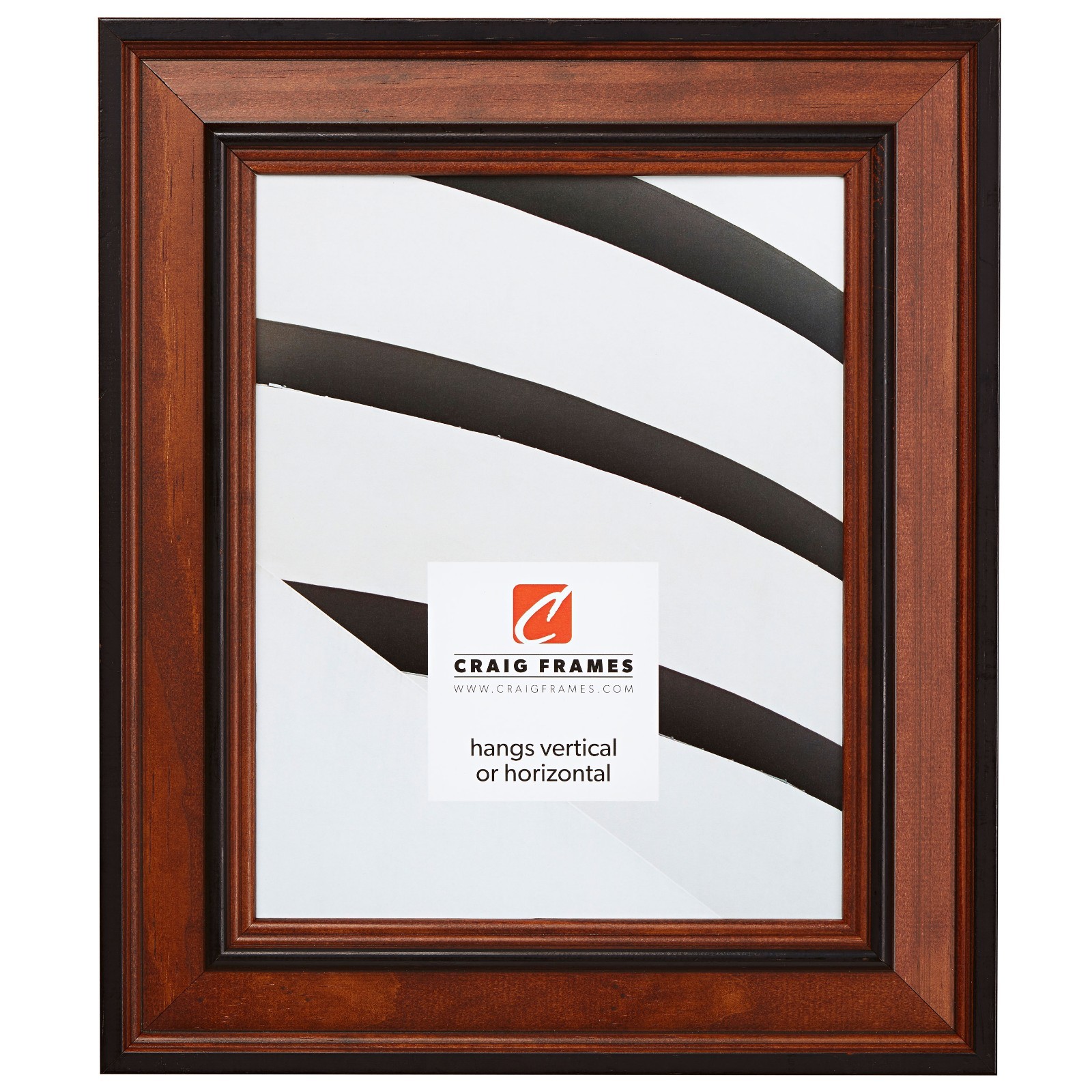 Craig Frames Prairie Classic, 2" Country Brown Solid Wood Picture Frame gallery