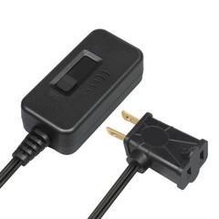 DEWENWILS Plug in Light Dimmer Switch For Dimmable LED Lights 6.6 ft Cord Black
