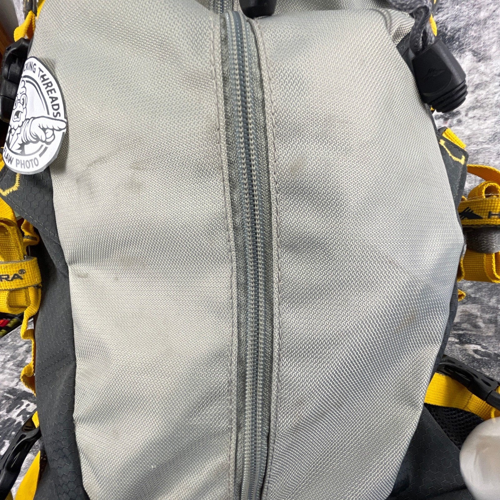 High Sierra 45L Summit Backpack Grey Yellow Hiking Internal Frame Pack 5