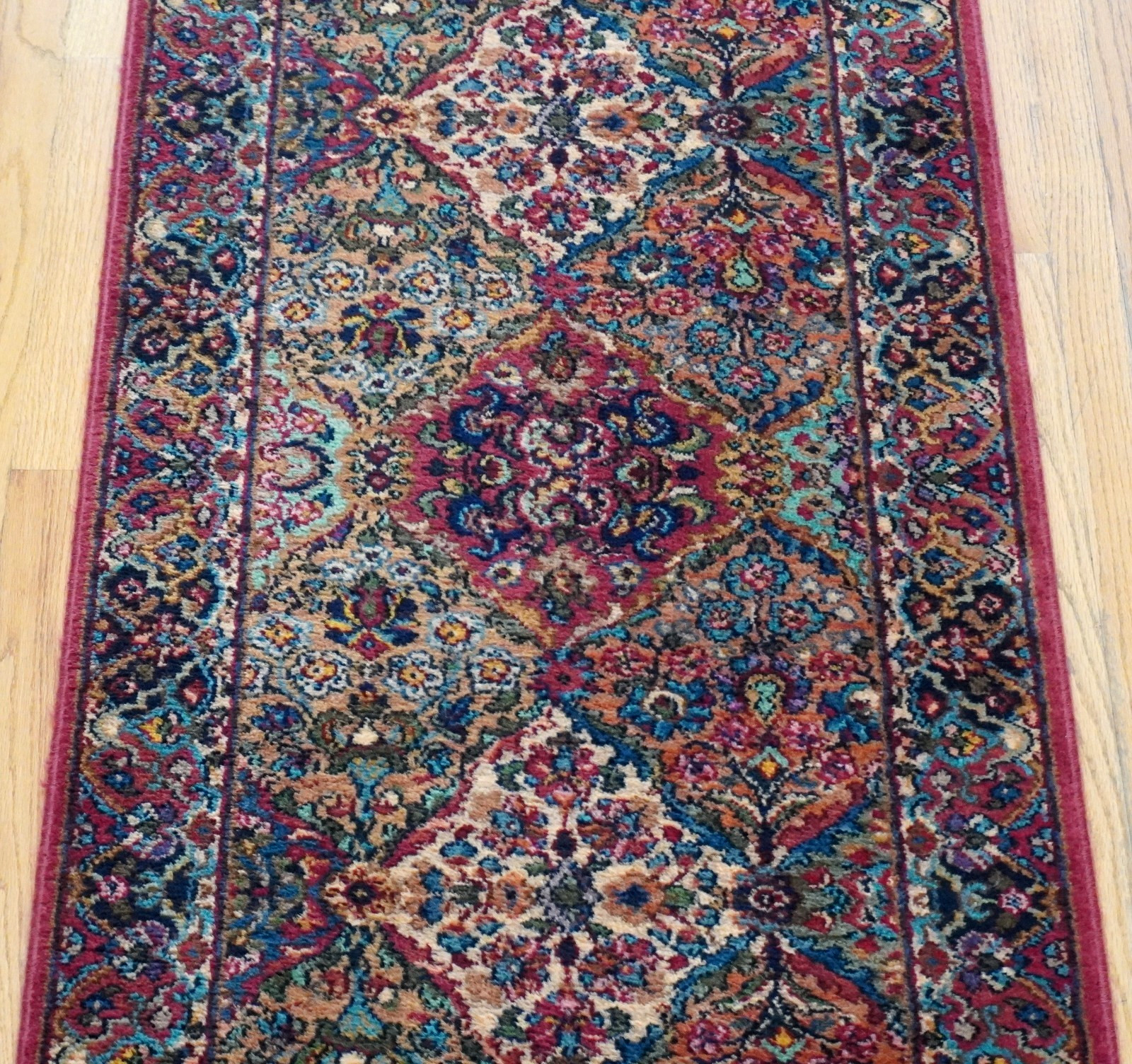 Original Karastan Rug 2'6" x 8'6" Multicolor panel Kirman 700-717 Wool Runner gallery