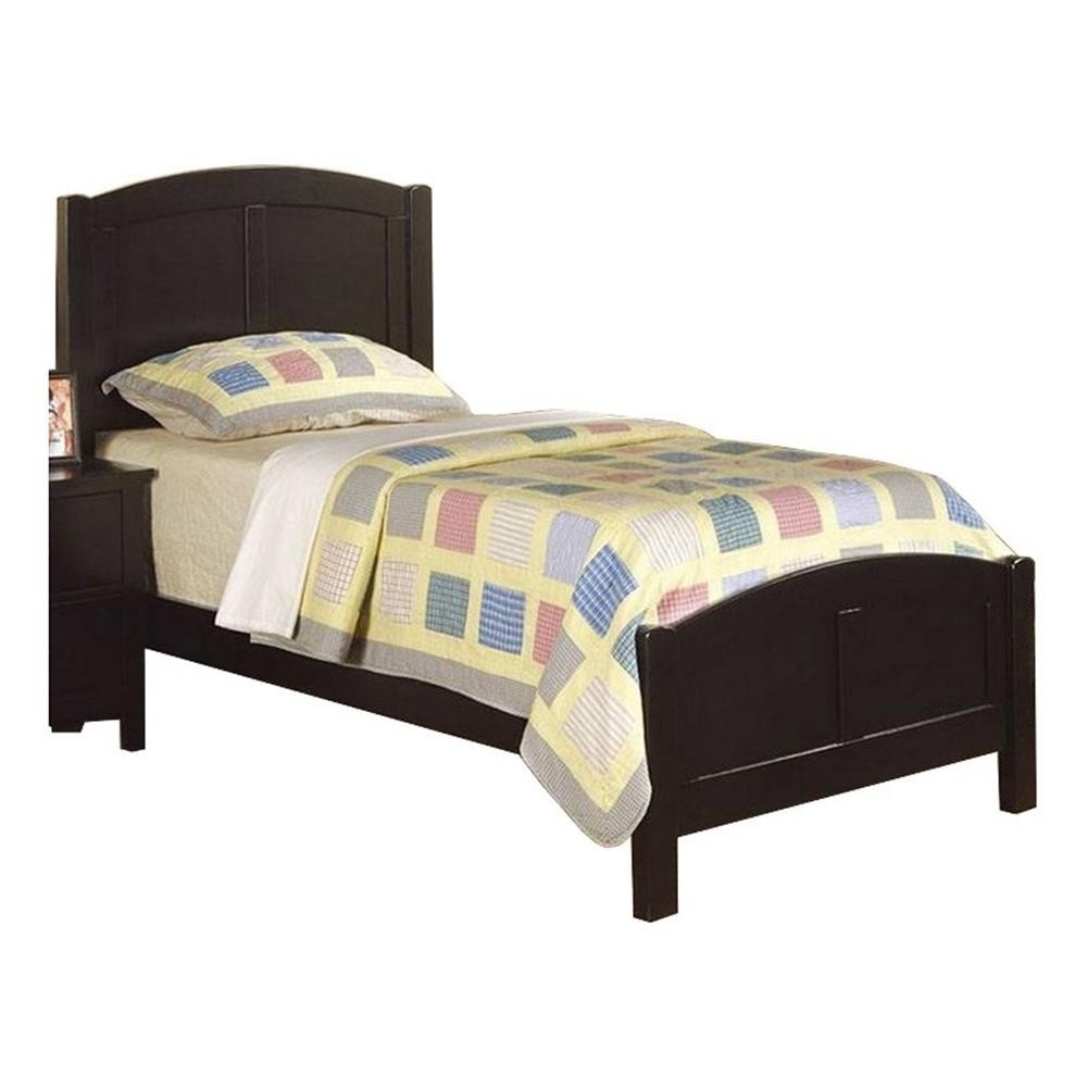 Pemberly Row Full Bed with Arched Headboard and Footboard in Jet Black gallery